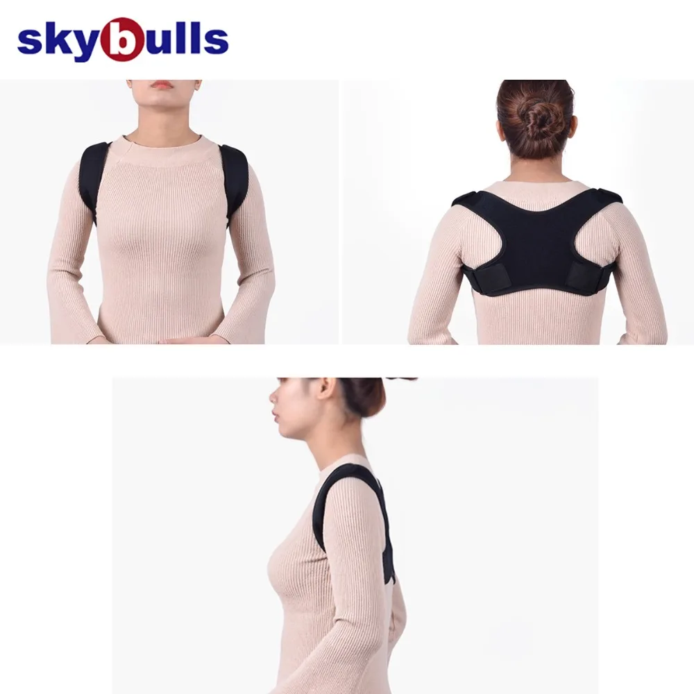 Регулируемый Корректор осанки для взрослых Skybulls женщин и мужчин бандаж