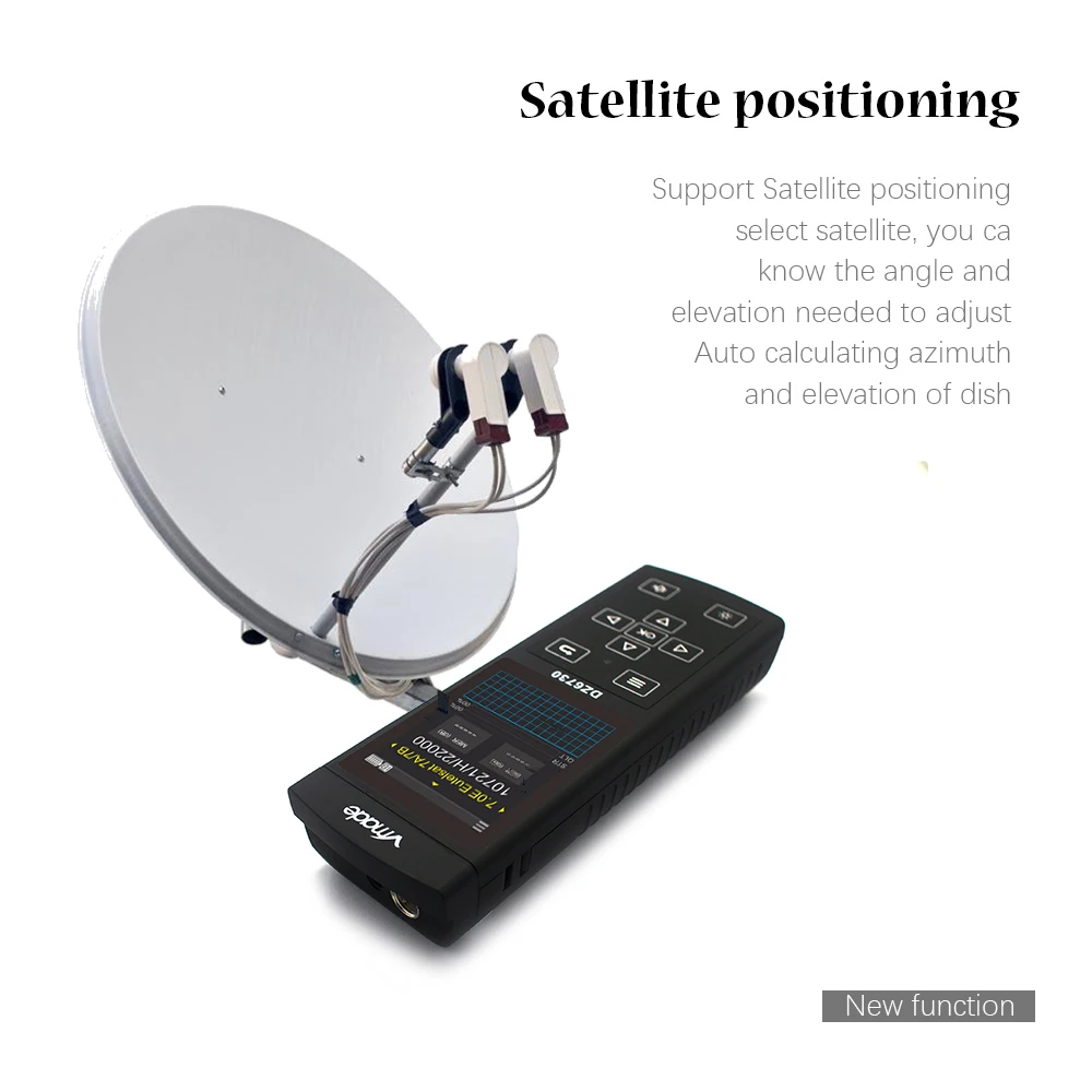 Высокой четкости 3 0 дюймовый ЖК-дисплей DVB-S/S2 V8 прибор обнаружения DZ-6730F 1080 P