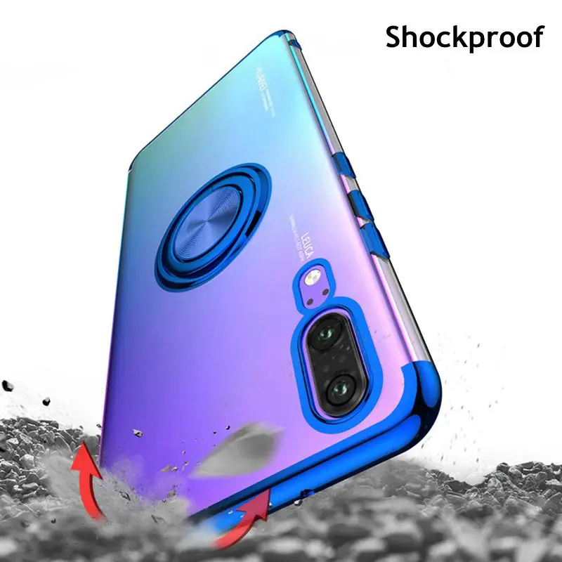 Чехол для Huawei p30 lite p20pro p10lite чехол с магнитным металлическим кольцом y9 2019 mate10 mate20 p20