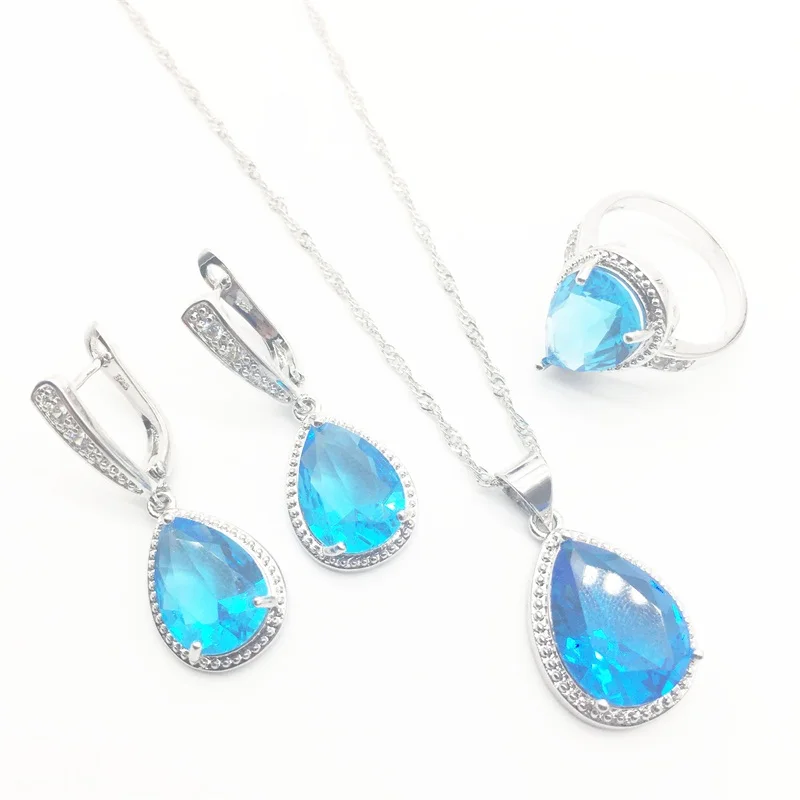 Женский ювелирный комплект из кольца серёг и ожерелья|jewelry sets for women|necklace setzircon jewelry