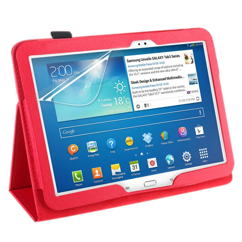 Умный чехол из искусственной кожи для Samsung Galaxy Tab 3 10 1 дюймов P5200 P5220 P5210 планшет