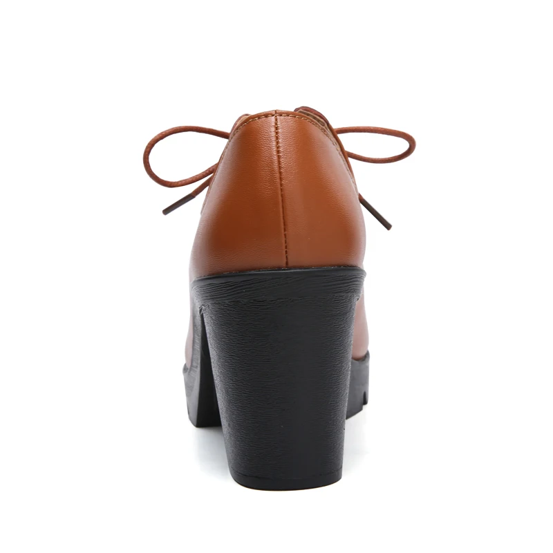 Модные женские Обувь на высоких каблуках Демисезонный винтажные туфли лодочки