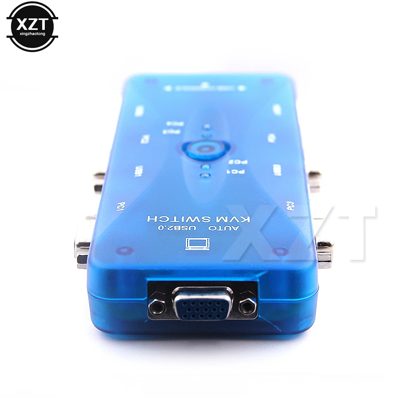 USB2.0 автоматический KVM переключатель 4 порта Селектор VGA печать авто монитор