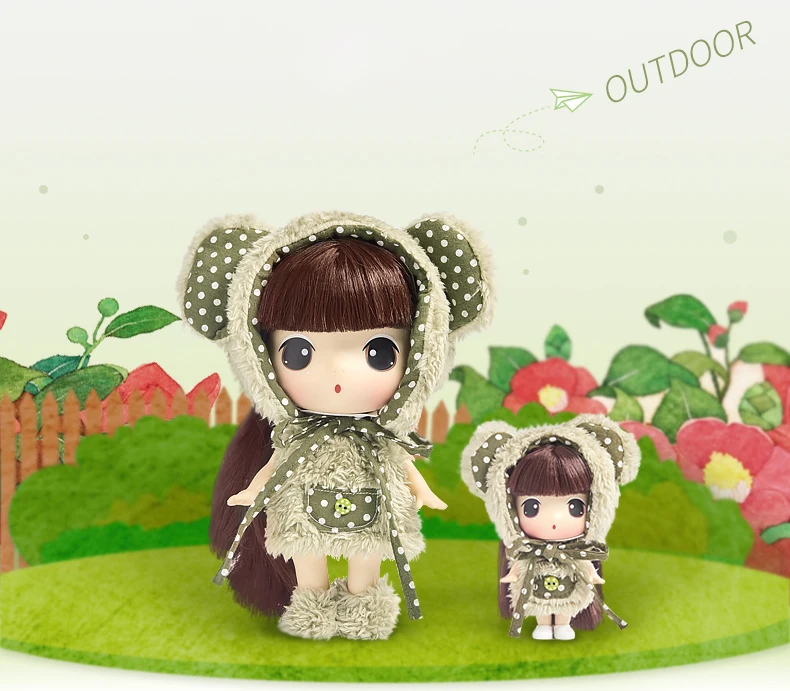 Кукла Ddung Подлинная Корейская Подарочная коробка Набор 18 см 9 см одевание кукол BJD прекрасная девочка Классическая коллекция День Святого Валентина день рождения
