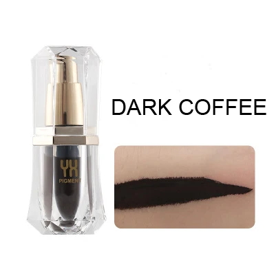 dark coffee 1 шт органический микроблейдинг пигмент бровей/губ татуировки чернила для перманентного макияжа вышивка Микро Пигмент паста микроблейдинг поставка - Цвет: dark coffee