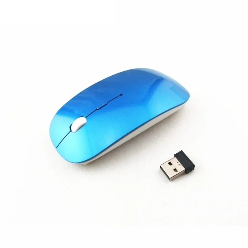Ультратонкая Беспроводная usb-мышь 2,4G 6 цветов