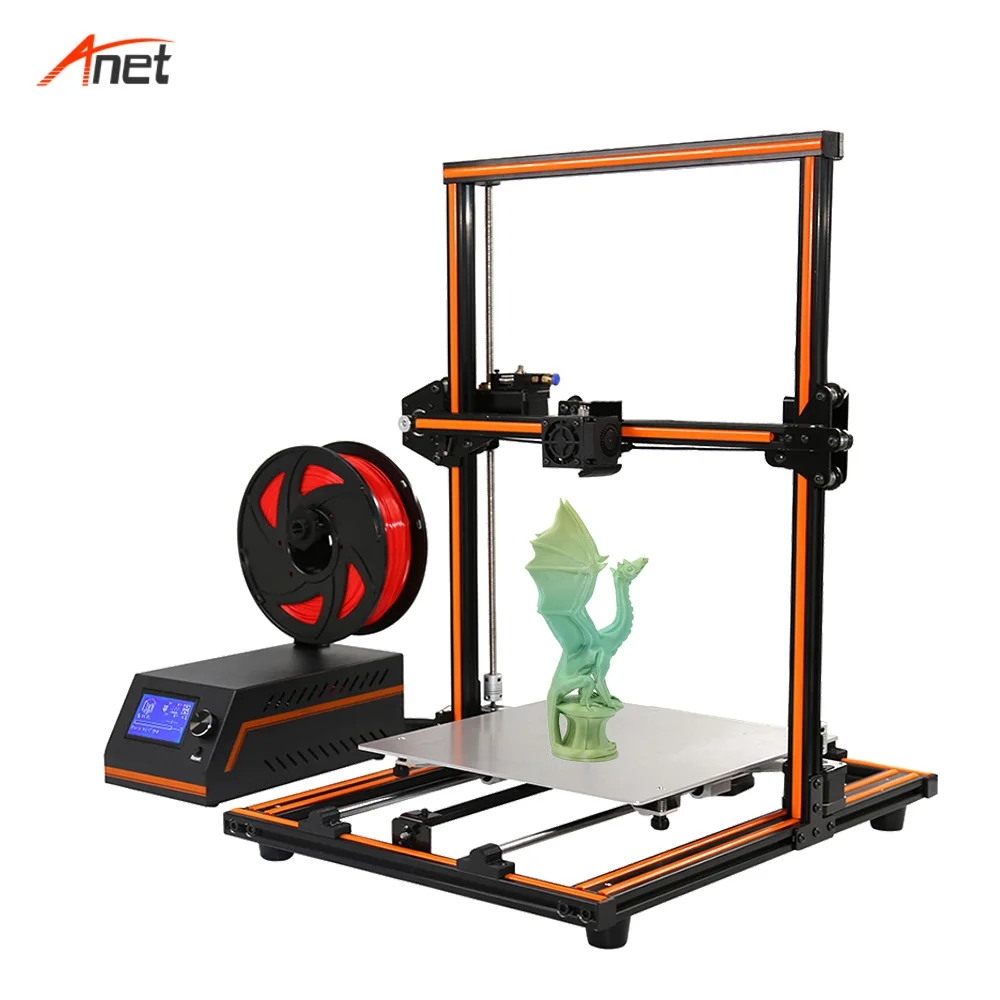 Anet E12 простота сборки 3D принтеры рама из алюминиевого сплава большой Размеры 30X30X40