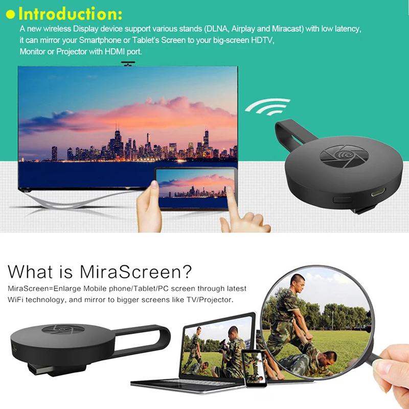 256 Мб Ezcast Miracast любой литой Airplay Hdmi Tv Stick Wifi Дисплей приемник ключ для Ios Android Pad 1080P