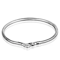 fashion designer womens girls silver color 3mm copper snake chain bangle bracelet for jewelry accessory party cocktail gift