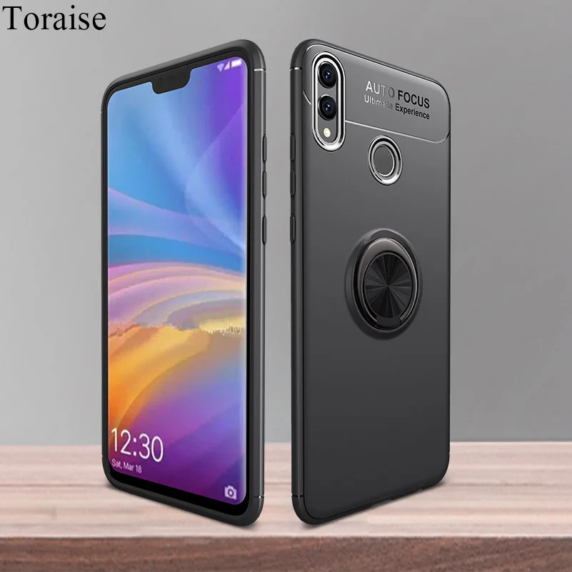 Чехол toraise для Huawei Honor 8X роскошный вращающийся металлический кольцевой кронштейн