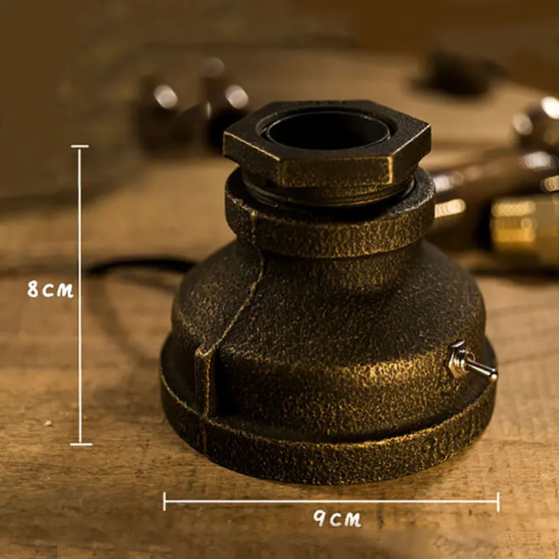 Настольная лампа в стиле ретро ночник с затемнением лампочка эдисона