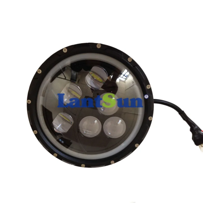 Пара J107 круглый 60 Вт 7 дюймов Белый halo led фара для wrangler TJ LJ JK по низкой цене CJ-7 CJ-8