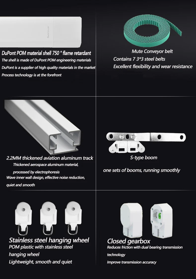 DOOyaKT320E 45 Вт Электрический занавес мотор, 220 в оконном проеме карниз для штор, двигатель интеллигентая(ый), Малый бытовый Электрический 75 Вт электродвигателя для штор