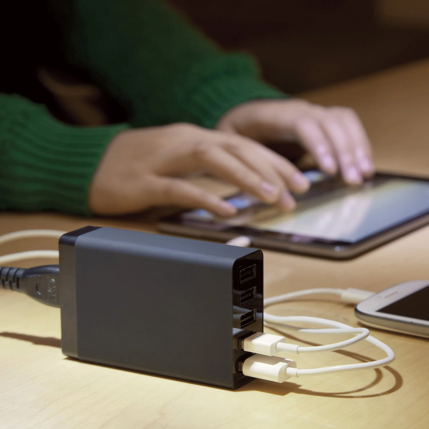 "Умный" чип полный 8A 5 Порты зарядное устройство usb multi настольное универсальное быстрое Зарядное устройство 40 W/8A