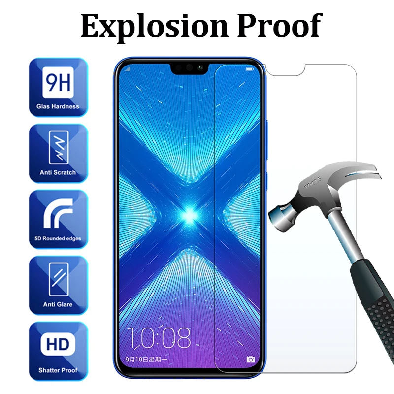 Закаленное стекло для huawei honor 8x защита экрана hawei hono 8s Защитная Броня huawey honer s8 x8 дисплей huawai homor s x 8