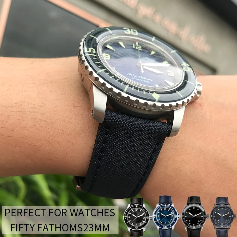 Ремешок складной из воловьей кожи для наручных часов 23 мм|Ремешки часов| |