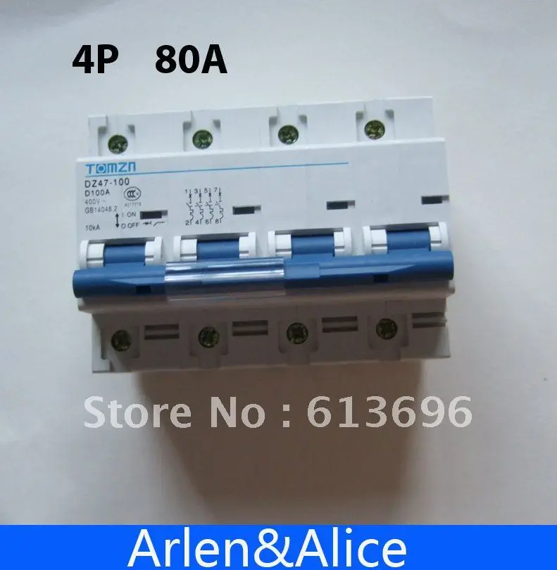 4P 80A 240 В/415 В 50 Гц/60 Гц Автоматический выключатель MCB|breaker excavator|breaker mcbmcb china |