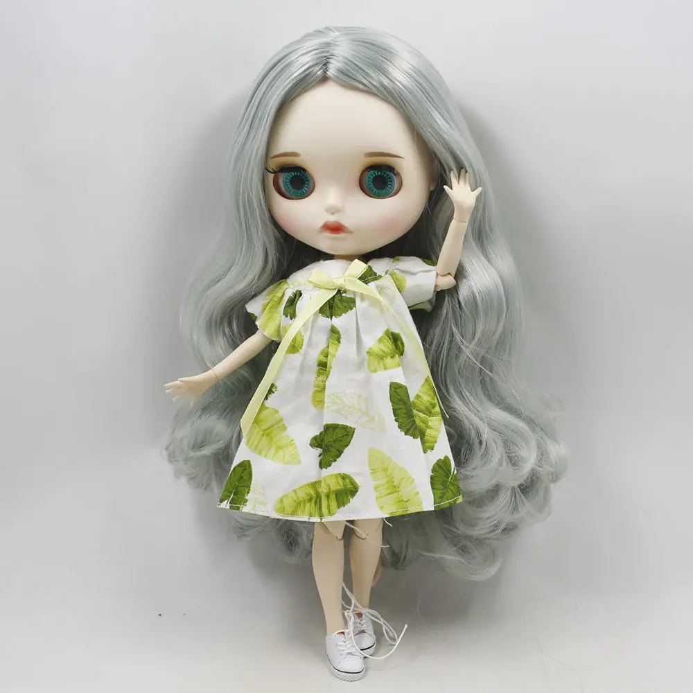 Ледяной DBS Blyth кукольные 30 см белая кожа светильник зеленый смешанный цвет