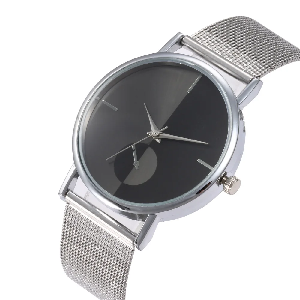 silver black Женские часы, браслет из розового золота, симметричные женские часы, женские модные наручные часы, часы для женщин, подарок, Relogio Feminino Saat - Цвет: silver black