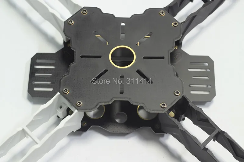 Набор для квадрокоптера Totem Q380 FPV 4 оси 380 мм высокопрочный легкий совместим с CC3D