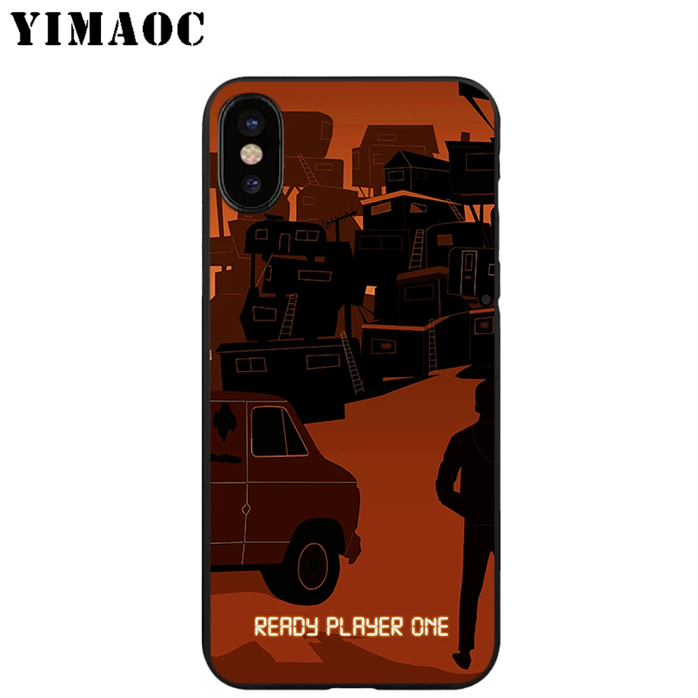 YIMAOC Ready Player One мягкий ТПУ Черный силиконовый чехол для iPhone X или 10 8 7 6 6S Plus 5 5S SE Xr Xs Max