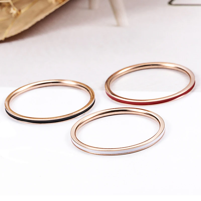 KNOCK высококачественное мужское эпоксидное титановое кольцо из нержавеющей стали