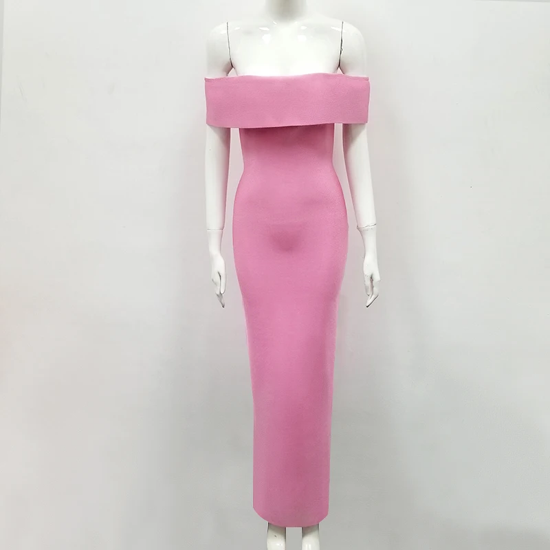 Длинное летнее платье женское роскошное сексуальное с открытыми плечами зеленое