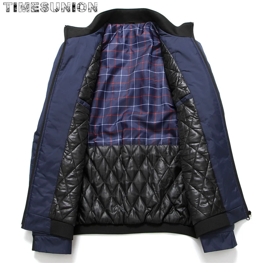 Мужская однотонная зимняя куртка на молнии размеры 5XL 6XL 7XL 8XL | одежда