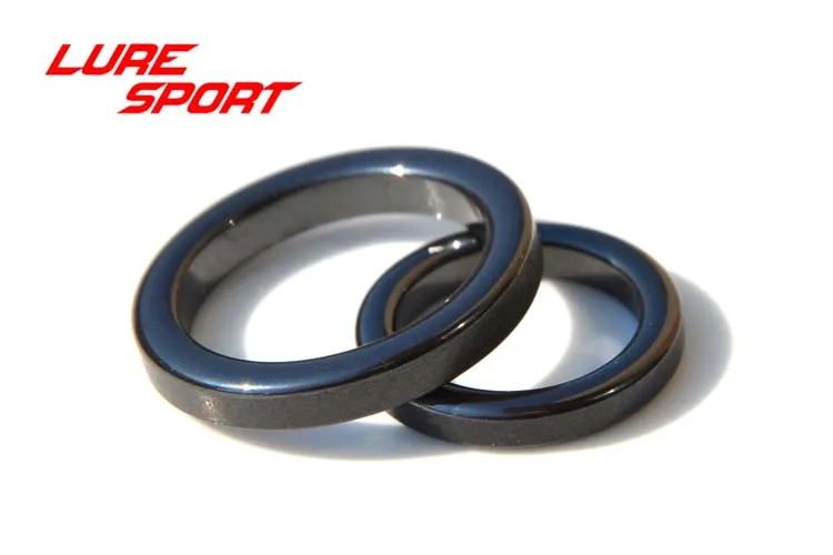 LureSport, 50 шт., алконитовое кольцо, керамическое черное кольцо, стержень, направляющее кольцо, часть, удочка, строительный компонент, ремонт, аксессуары для DIY