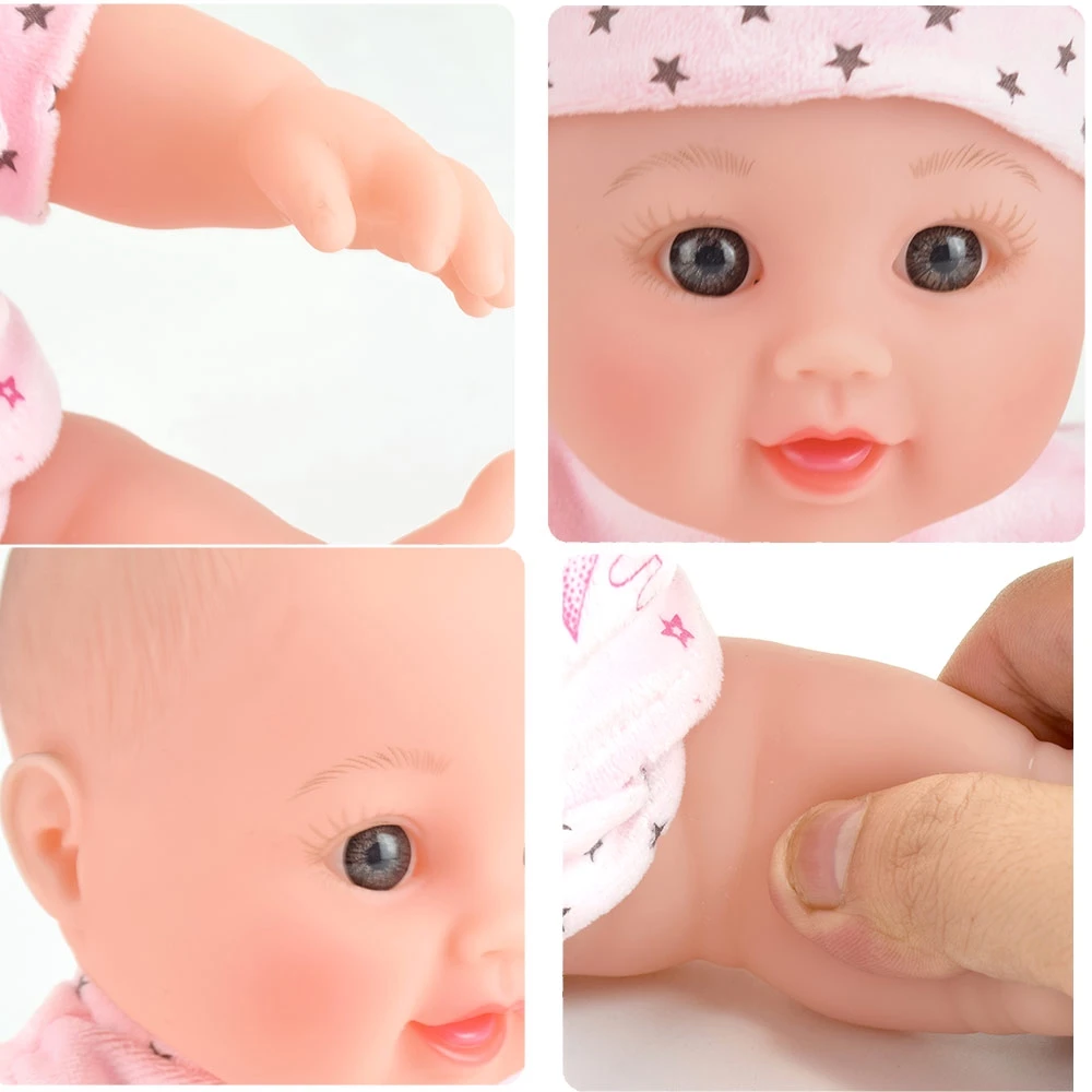 2019 розовый реборн медведь boneca born куклы для девочек Новорожденные силиконовые
