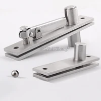 high quality 10sets stainless steel heavy duty door pivot hinges 360 degree rotary invisible furniture hinge install up and down