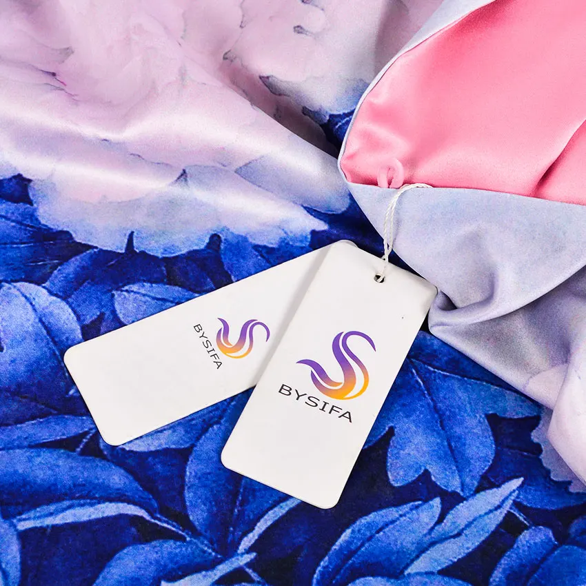 Женский Длинный шарф в китайском стиле [BYSIFA] голубой/розовый/бежевый длинный