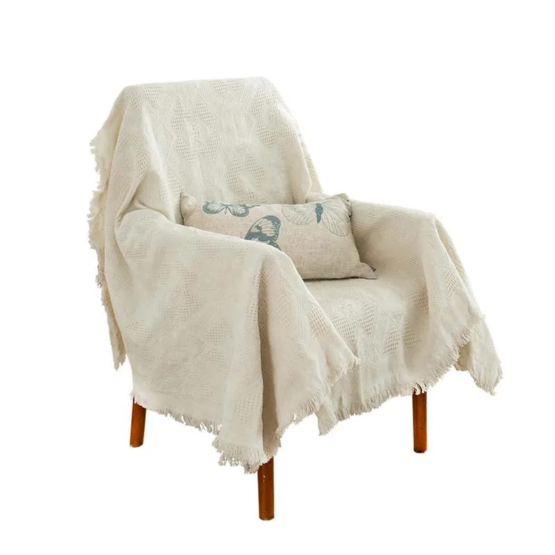 Anti-slip Sofa Towel Cover Knitted Thread Throw Blanket for Tapestry Picnic Mat Wedding Decorative Kids Room Rug | Дом и сад