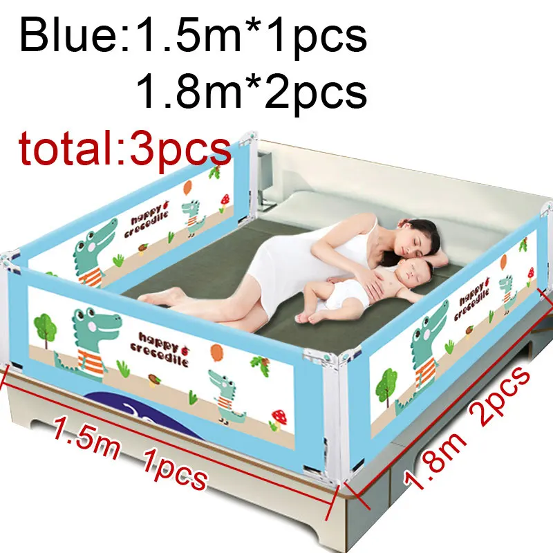 1.5m 1.8m 1.8m IMBABY ограждение для детской кроватки детский манеж - Цвет: 1.5m 1.8m 1.8m