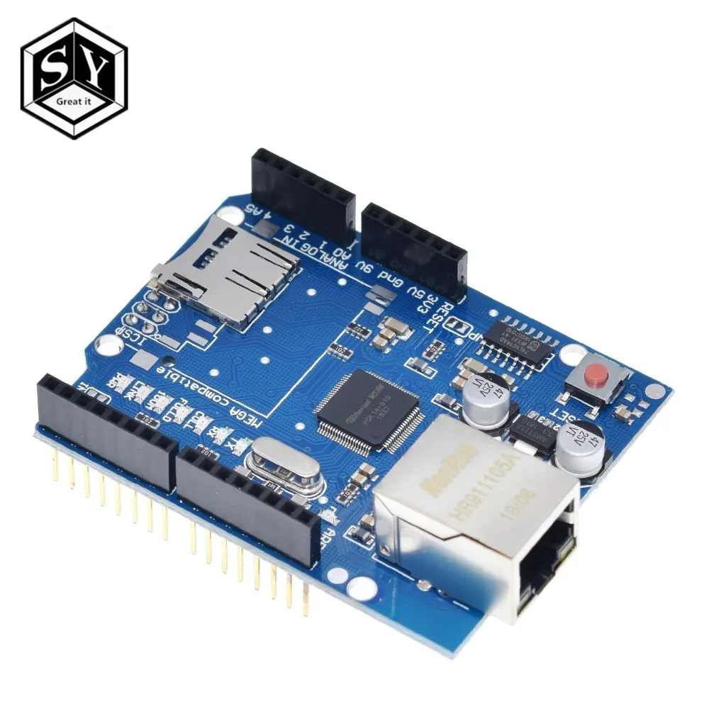 1 шт. UNO Shield Ethernet Shield W5100 R3 UNO Mega 2560 1280 328 UNR R3