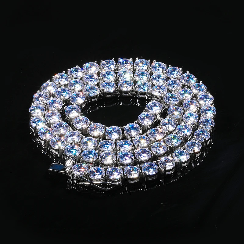 D& Z 1" Iced Out Bling Zircon 1 ряд теннисная цепочка Ожерелье для мужчин очаровательные аксессуары в стиле хип-хоп