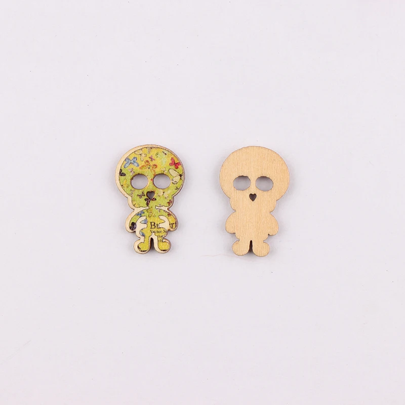 50 шт. деревянные пуговицы с двумя отверстиями 19 х30 мм|wooden buttons|buttons mixmixed wood buttons |