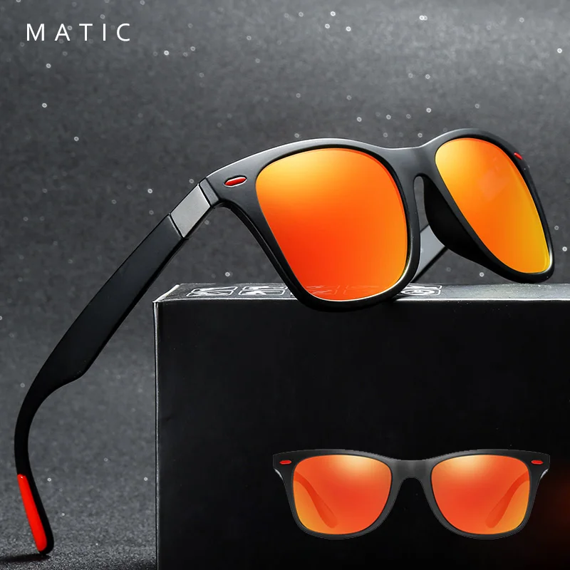 MATIC Черный квадрат Modis Поляризованные большие солнцезащитные очки мужские Кен