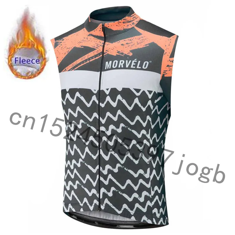 Новинка, зимний теплый мужской жилет MORVELO PRO TEAM без рукавов для велоспорта, одежда для горного велосипеда, одежда для велоспорта - Цвет: 14