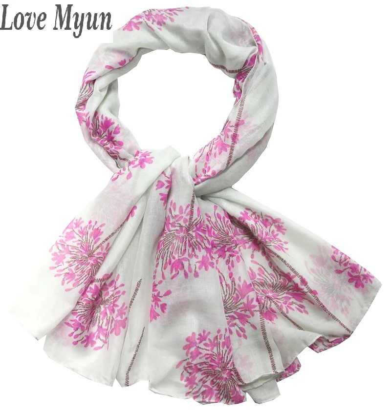 Бесплатная доставка! Модные с цветочным принтом женские шарф|scarf fashion|scarf scarvesscarf