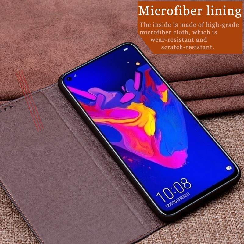Чехол AIBOULLY для Huawei Honor V20 мягкий силиконовый чехол из натуральной кожи с откидной