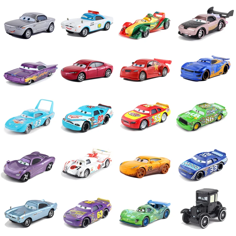Машинки 3 Disney Pixar Cars 2 ракета Lizzie Mack Raymond Lightning McQueen металлический литой автомобиль