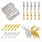 1 или 10 шт., горячая модель, для ожерелья, браслета, цепи, родиевая Пряжка, соединительный крючок