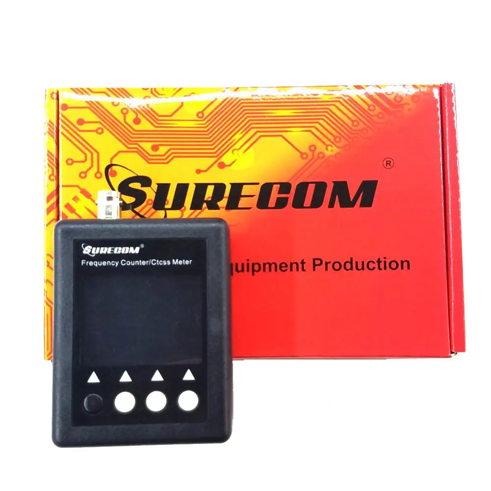 Frequency meter SURECOM  SF-401 plus Frequency Counter 27Mhz-3000Mhz Radio Portable Frequency meter with CTCCSS/DCS Decoder