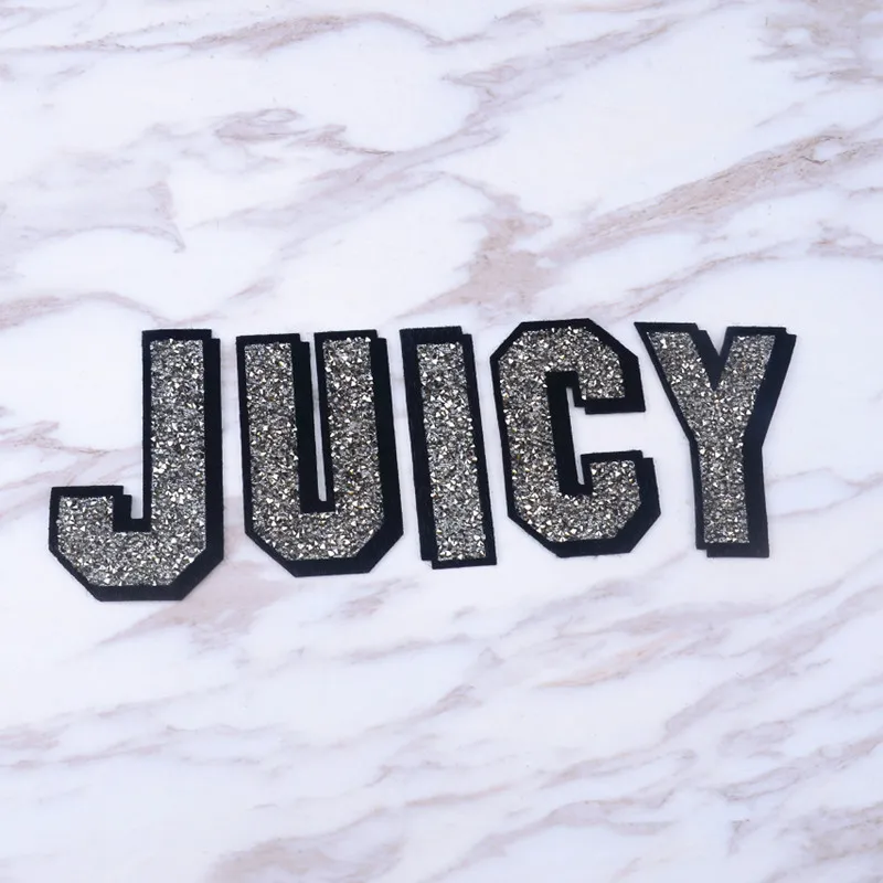 Стразы в форме букв из смолы 20 шт./лот швейная аппликация железа для отделки