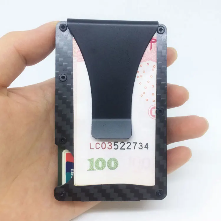 Анти-защита блокировка Rfid кошелек Портативный кредитный держатель для карт ID визитница для мужчин и женщин