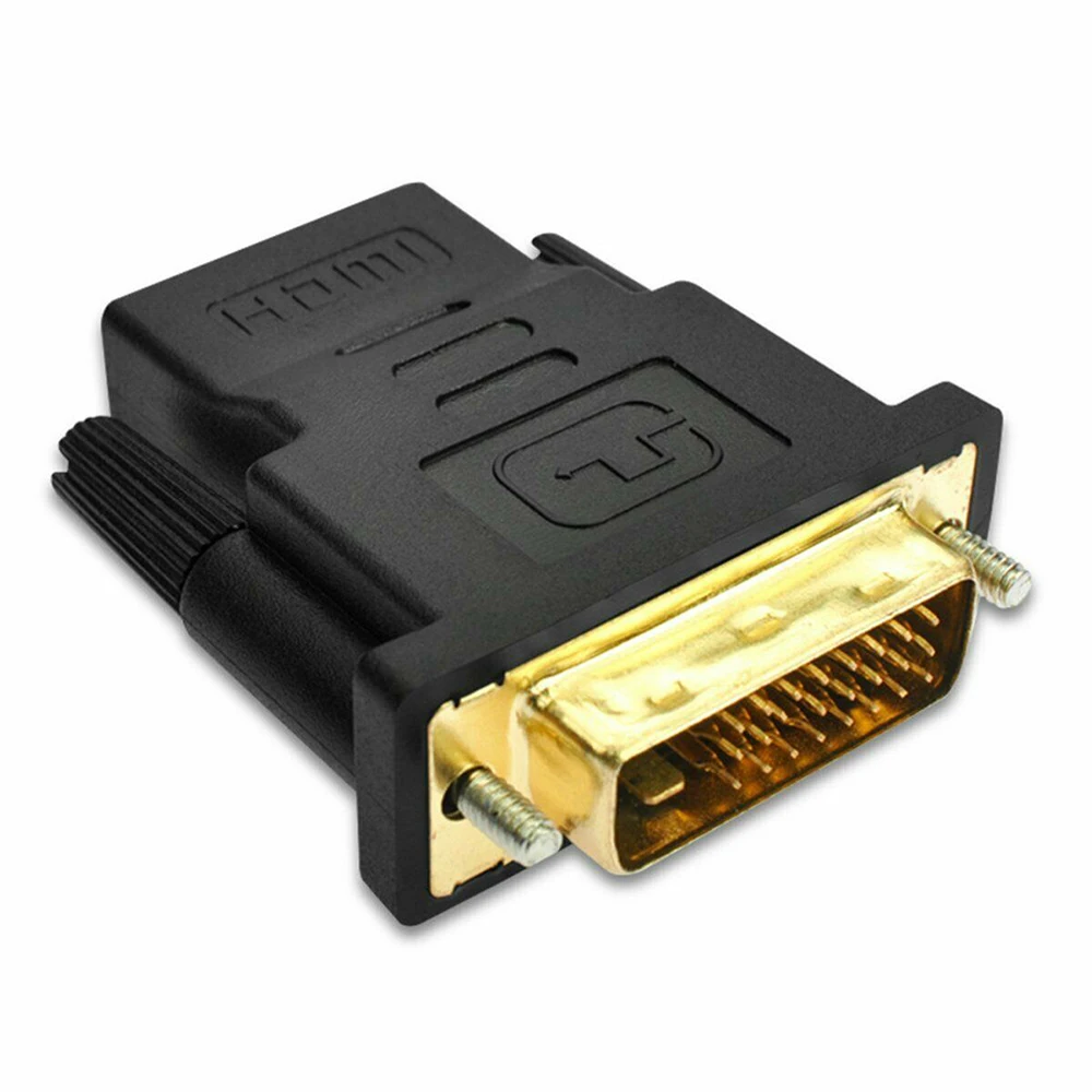 DVI 24 + 1 к HDMI адаптер Кабели позолота 24к штекер женскому дви кабель конвертер 1080 P
