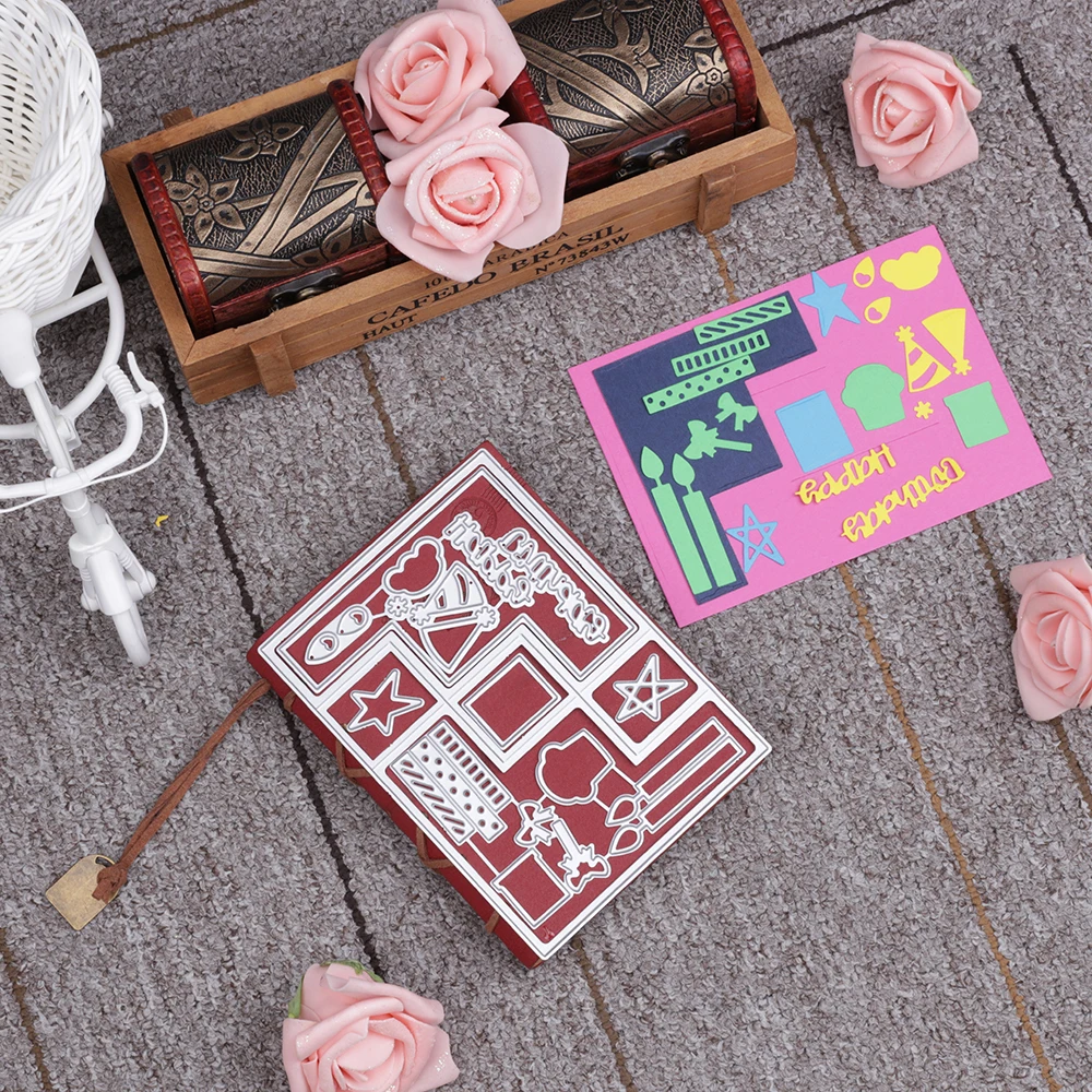 DIY скрапбукинга декор ко дню рождения набор металлических режущих штампов для