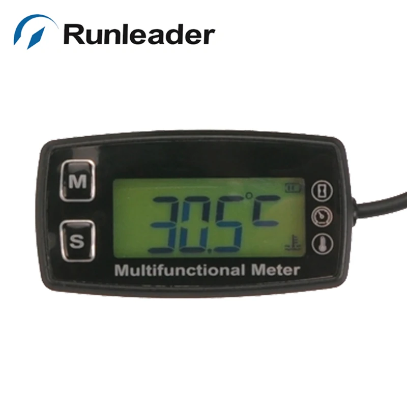 Digital LCD RL-TS002 PT100 -20- +300 C Inductive Temperature Thermometer Tachometer Hour meter for GAS motorcycle ATV tractor | Автомобили