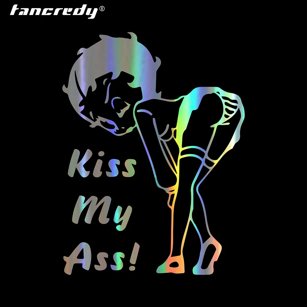 Стикер для автомобиля KISS MY Girl сексуальные смешные наклейки на бампер и украшение